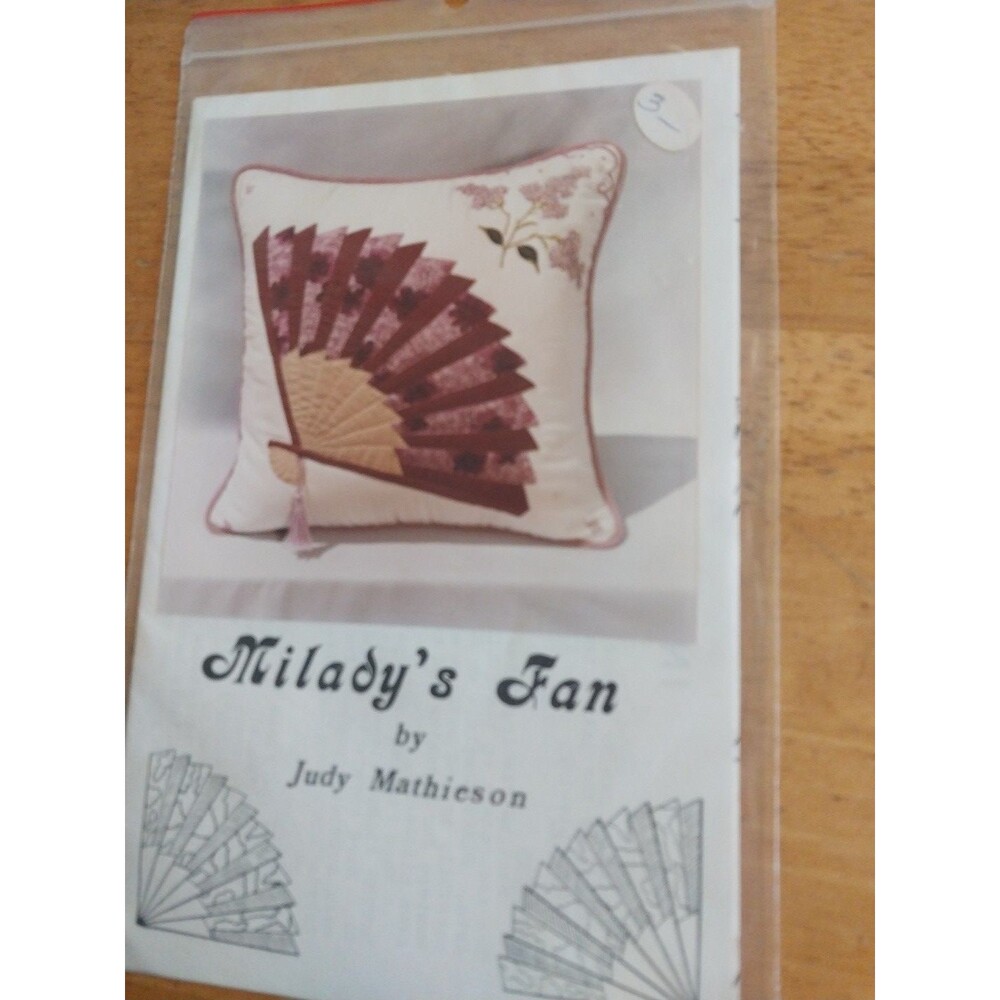Milady’s Fan Quilt Pillow Pattern by Judy Mathieson • Appliqué Fan